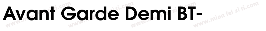 Avant Garde Demi BT字体转换
